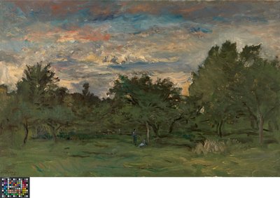 Huerto de noche de Charles Francois Daubigny