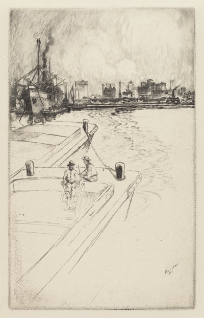 Nueva York desde el puerto de Charles Frederick William Mielatz