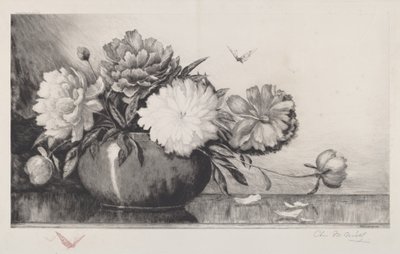 Sin título (Peonías en un cuenco) de Charles Frederick William Mielatz