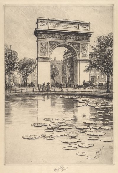 Arco de Washington, 1909 de Charles Frederick William Mielatz