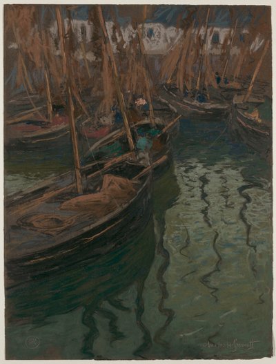 Armonía en el muelle: Barcos de pesca de Charles Fromuth