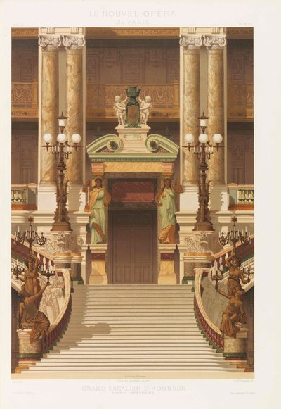 La nueva Ópera de París, 1880 de Charles Garnier