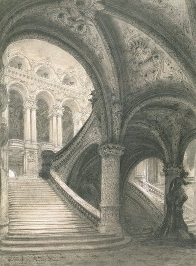 La escalera de la Ópera de París de Charles Garnier
