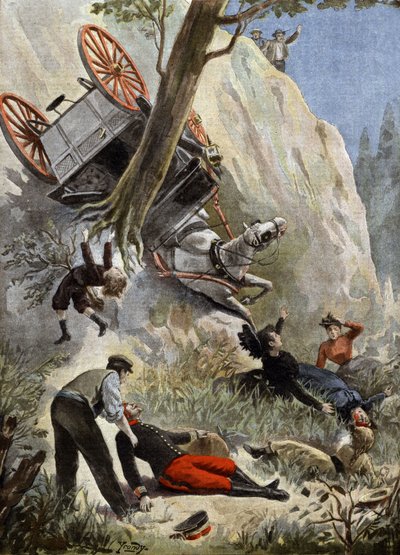 Muerte del coronel francés de Savignac de Charles Gaston Yrondy