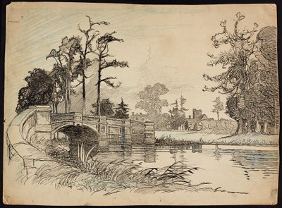 Cranford Park Bridge, Hillingdon, Gran Londres de Charles George Harper