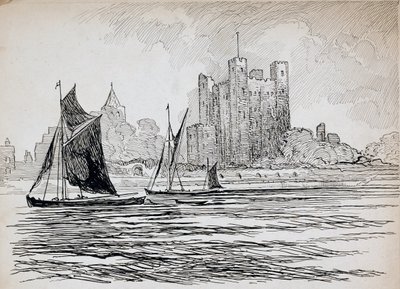 Castillo de Rochester, Kent, 1892-1933 de Charles George Harper