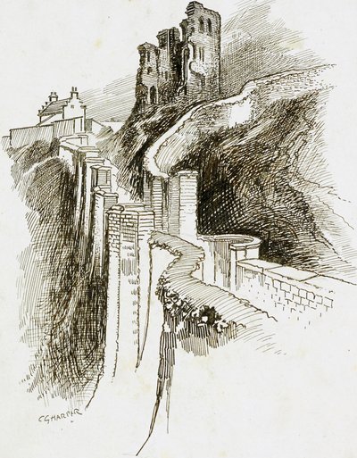 Castillo de Scarborough, North Yorkshire de Charles George Harper