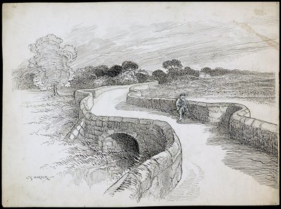 Puente Swarkestone, Stanton By Bridge, Derbyshire de Charles George Harper