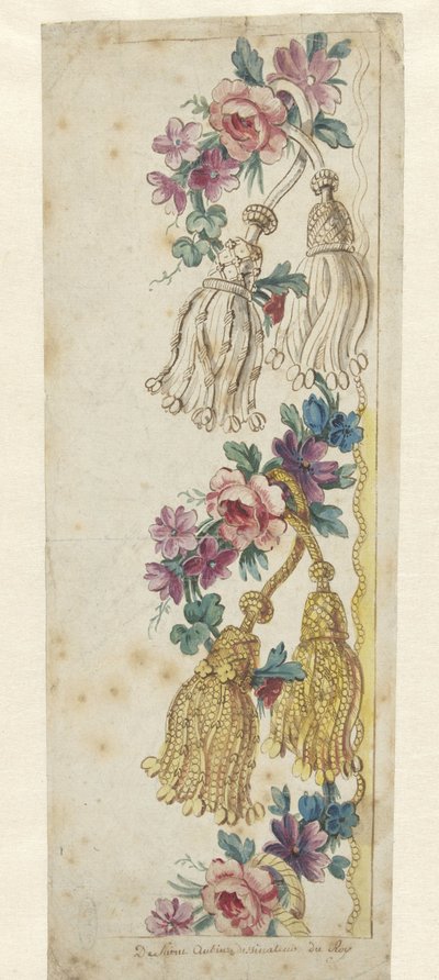 Diseño para una cenefa bordada de Charles Germain de Saint Aubin