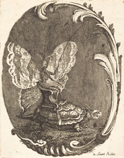 La mariposa y la tortuga de Charles Germain de Saint Aubin