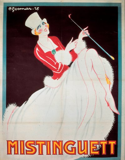 Póster de Mistinguett de Charles Gesmar