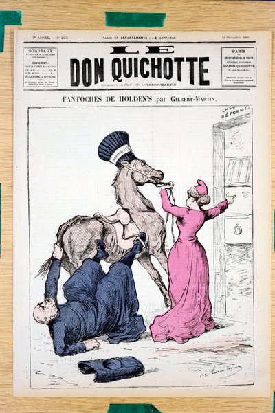 Portada de "Le Don Quichotte", número 335, Satirique en Colours de Charles Gilbert Martin
