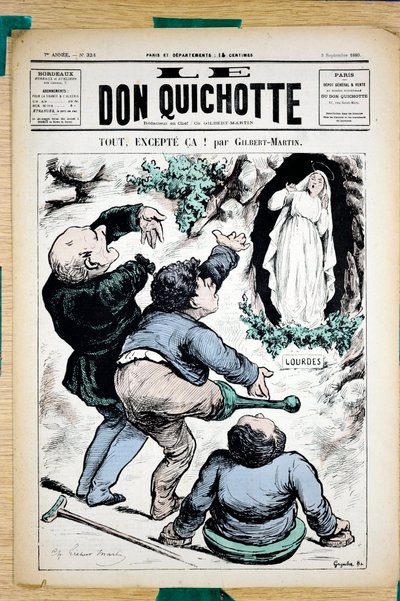 Portada de “Le Don Quixote”, número 324, Satírico en colores de Charles Gilbert Martin