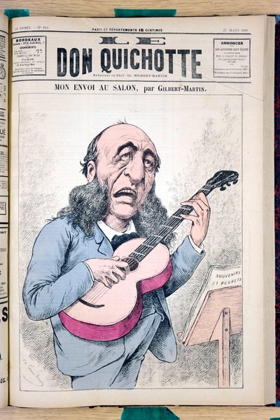 Portada de "Le Don Quixote", número 614, Satírico en Colores de Charles Gilbert Martin