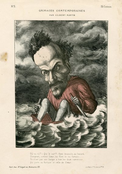Grimaces Contemporáneos - Ilustración de Charles Gilbert-Martin (1839-1905): Rochefort Henri (1831-1913) - Mar de Charles Gilbert Martin