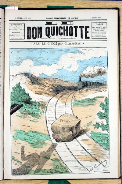 Portada de "Le Don Quixote", número 111, Satírico en Colores de Charles Gilbert Martin