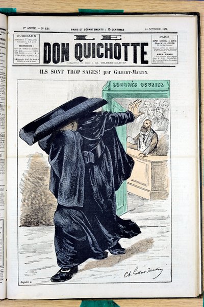 Portada de "El Don Quijote", número 121, Satírico en Colores de Charles Gilbert Martin