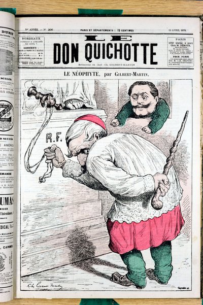 Portada de "El Don Quijote", número 200, Satírico en Colores de Charles Gilbert Martin