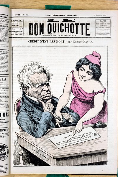 Portada de "El Don Quijote", número 241, Satírico en Colores de Charles Gilbert Martin
