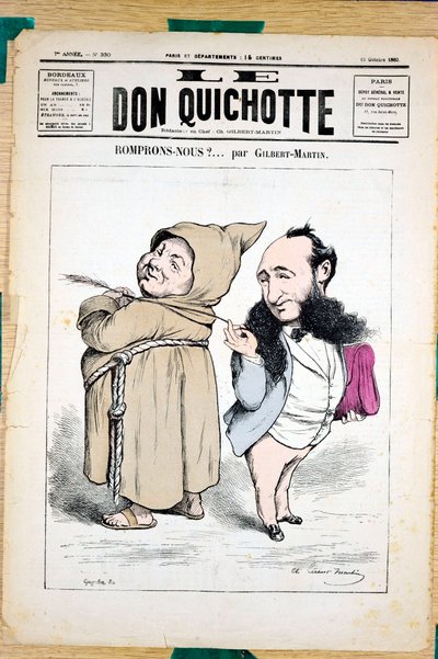 Portada de "Don Quijote", número 330, Satírico en Colores de Charles Gilbert Martin