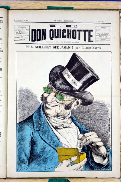 Portada de "Don Quijote", número 45, Satírico en Colores de Charles Gilbert Martin