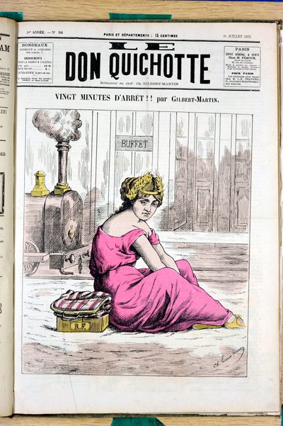 Portada de "Don Quijote", número 58, Satírico en Colores de Charles Gilbert Martin
