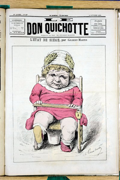 Portada de "El Don Quijote", número 67, Satírico en Colores de Charles Gilbert Martin