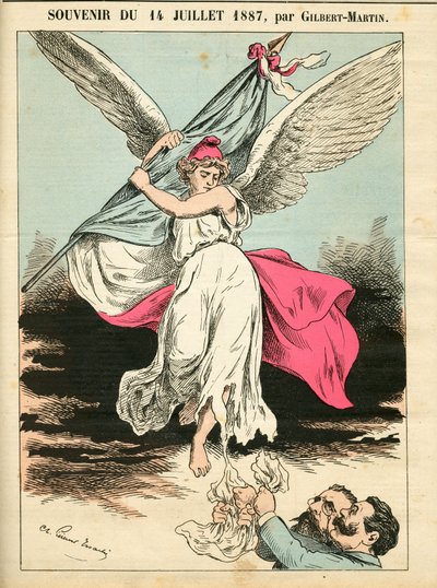 Portada de Le Don Quixote, número 682, Satírico en colores de Charles Gilbert Martin