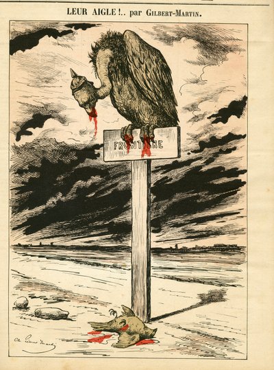 Portada de Le Don Quixote, número 693, Satírico en colores de Charles Gilbert Martin