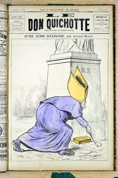 Portada de Le Don Quixote, número 925, Satírico en Colores de Charles Gilbert Martin