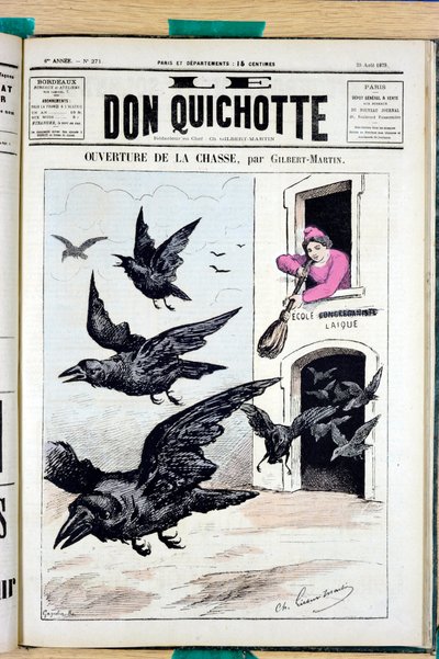 Portada de "El Don Quijote", número 271, Satírico en Colores de Charles Gilbert Martin