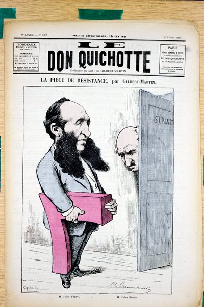 Portada de "El Don Quijote", número 297, Satírico en Colores de Charles Gilbert Martin