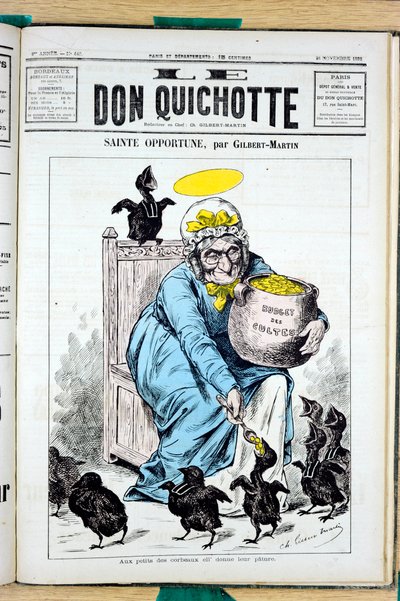 Portada de "Don Quijote", número 440, Satírico en Colores de Charles Gilbert Martin