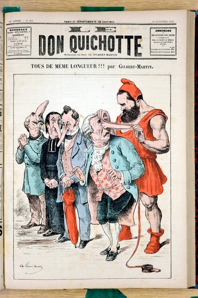 Portada de "El Don Quijote", número 592, Satírico en Colores de Charles Gilbert Martin