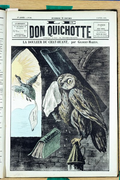 Portada de "El Quijote", número 94, Satírico en colores de Charles Gilbert Martin