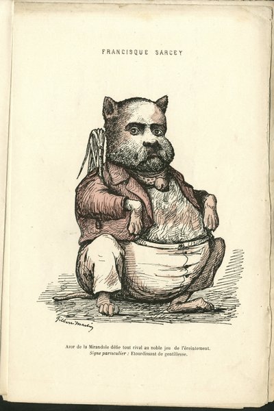Ilustración de Charles Gilbert-Martin (1839-1905) en Contemporary Grimaces de Charles Gilbert Martin