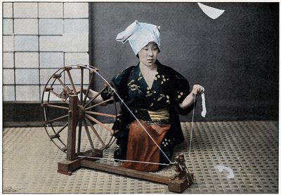Rueda de hilar, c1890 de Charles Gillot