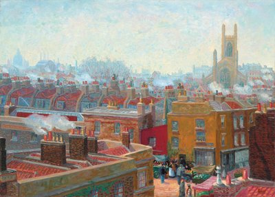 Un rincón en Chelsea de Charles Ginner