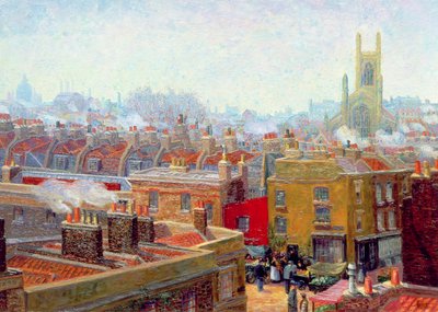 Un rincón en Chelsea de Charles Ginner