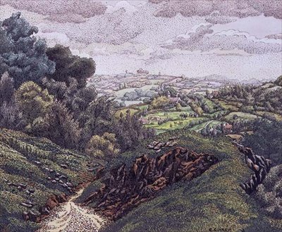 Paisaje inglés de Charles Ginner