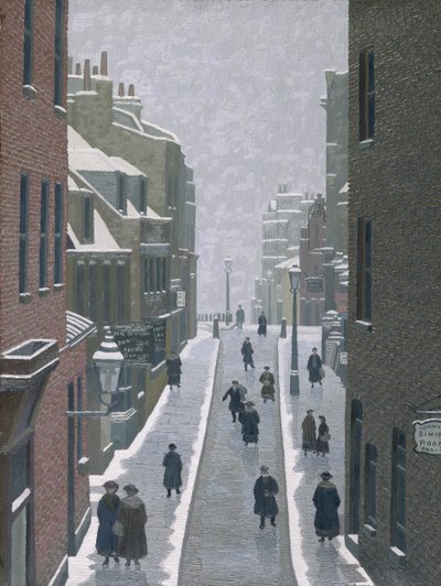 Flask Walk, Hampstead de Charles Ginner