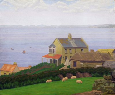 Paisaje (óleo sobre lienzo) de Charles Ginner