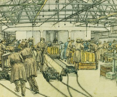 The Filling Factory, Hereford de Charles Ginner