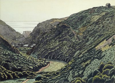 El valle de Valency, Boscastle, Cornualles de Charles Ginner