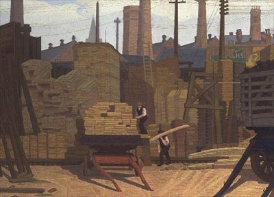 Timber Yard, Leeds de Charles Ginner