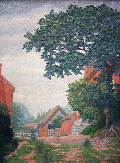 Woodlane Farm, Bearley (petróleo) de Charles Ginner