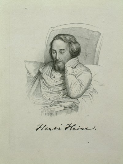 Retrato del poeta Heinrich Heine de Charles Gleyre