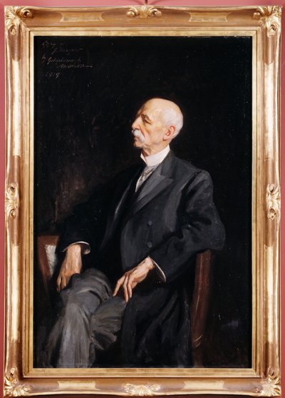 Manuel Patricio Rodríguez García sentado en un sillón de Charles Goldsborough Anderson