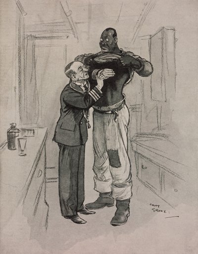 La peste negra, un hipocondríaco, viñeta de Chas Grave (1886-1944) de The Tatler, nº 1415, 8 de agosto. de Charles Grave
