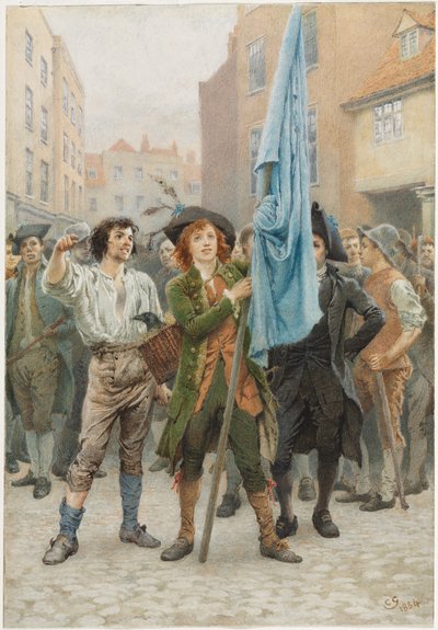 Barnaby Rudge ayudando a liderar los disturbios de Gordon de Charles Green
